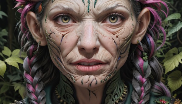 A enchanting dynamic scene highlighting a female