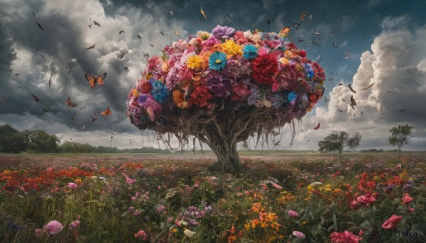A butterfly surrounded by a captivating day