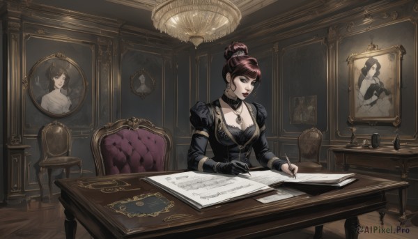 A female framed by the beauty of a calm wooden floor