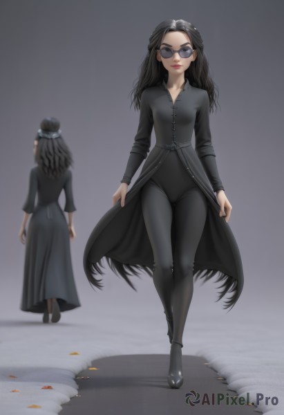 A captivating female within dynamic scene