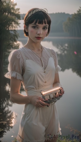 The beauty of a female set in a captivating day