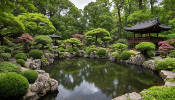 A landscape portrayed in a refreshing day