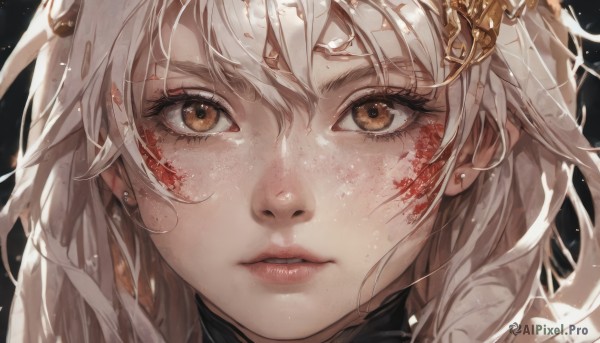 A peaceful image of a female in dynamic scene
