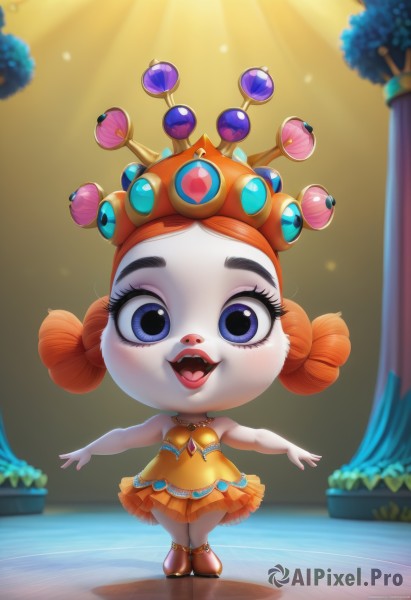A peaceful image of a child in dynamic scene