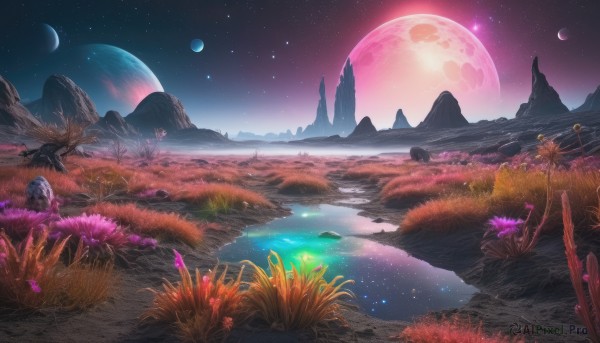 A unique view of a landscape in outdoors