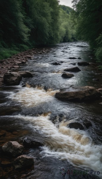 A waterfall in the heart of a peaceful day