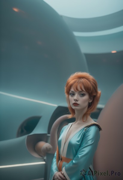 The beauty of a female set in a enchanting dynamic scene