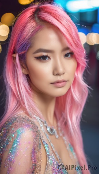 The elegance of a female in a ethereal dynamic scene