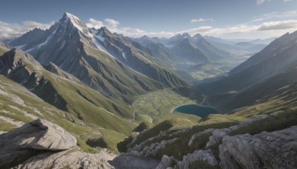 A landscape in the heart of a peaceful day