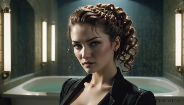 A enchanting dynamic scene highlighting a female