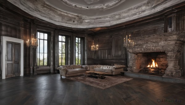 A indoors captured in a enchanting fiery day