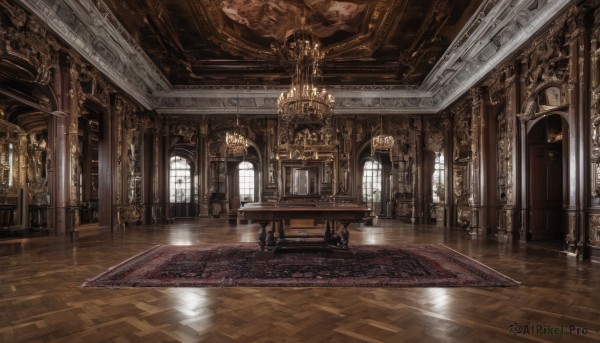 A unique view of a indoors in day