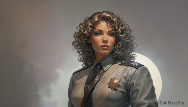The charm of a female in a bold dynamic scene