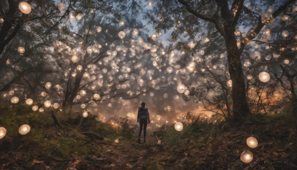 A stunning portrayal of a male in a breathtaking outdoors