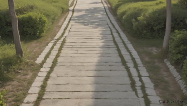 outdoors,day,tree,no humans,shadow,sunlight,grass,plant,nature,scenery,stairs,road,bush,shade,path,forest