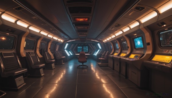 The charm of a spacecraft in a scenic scenery