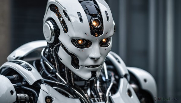 The elegance of a cyborg in a ethereal dynamic scene