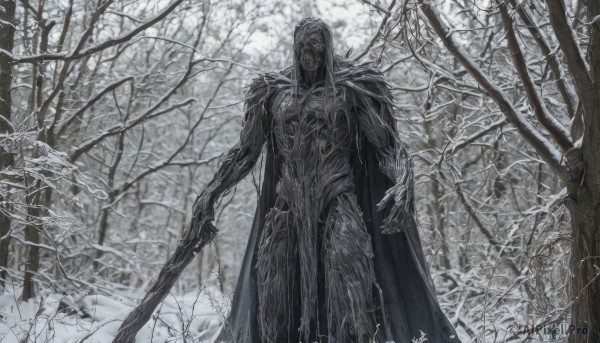 A delightful capture of a male within snowy outdoors