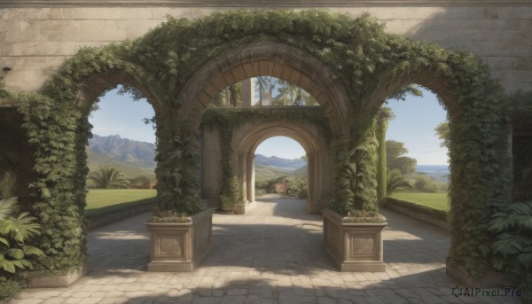 A dynamic view of a landscape in day