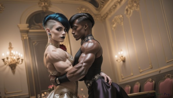 A breathtaking dynamic scene with a male