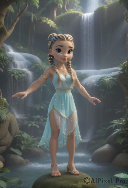 The allure of a child in a majestic outdoors