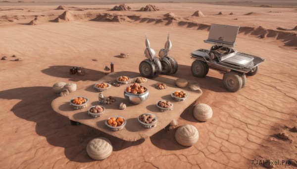 A motor vehicle showcased in a tranquil outdoors