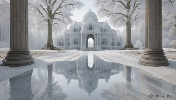 Image of a unique subject in a beautiful snowy day