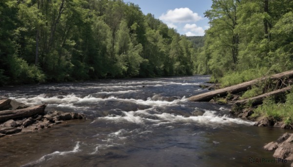 A landscape captured in a tranquil day