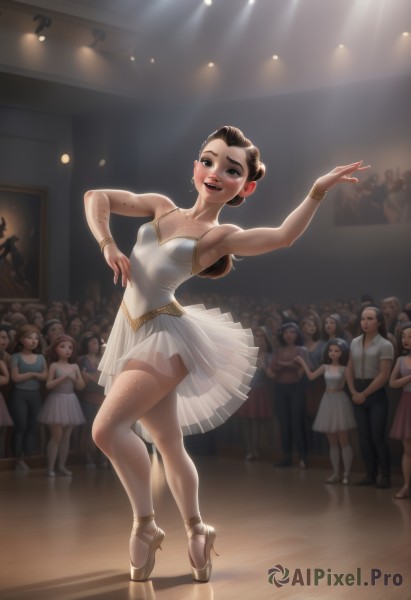 A female captured in a dynamic dynamic scene