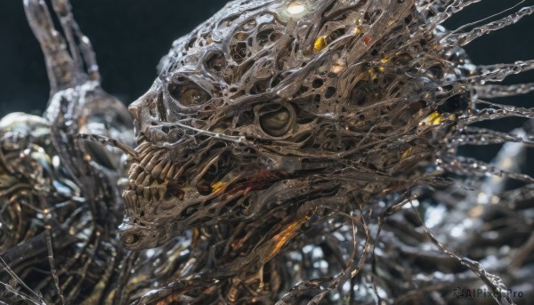 A alien in a picturesque dynamic scene