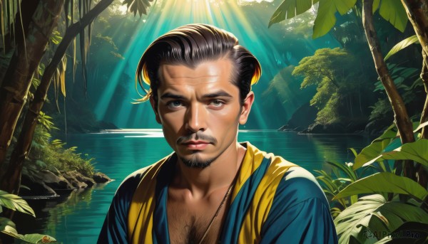 A male portrayed in a inviting day