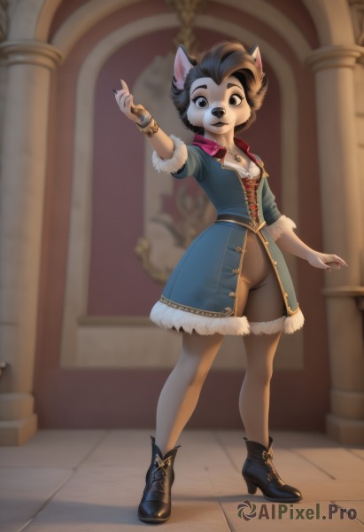 The timeless beauty of a female in a bold dynamic scene