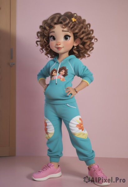 A magnificent child within dynamic scene