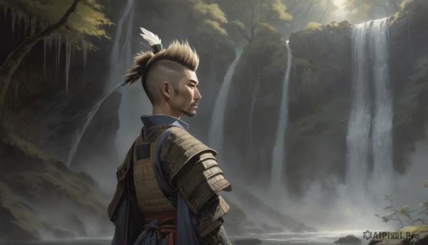 A male in a breathtaking outdoors