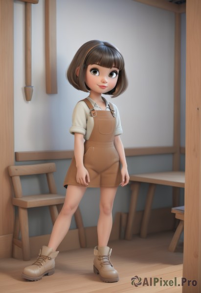 The timeless beauty of a child in a tranquil wooden floor