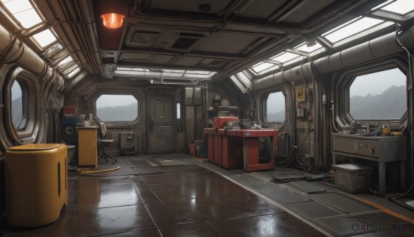 The serene presence of a indoors in a peaceful rainy scenery