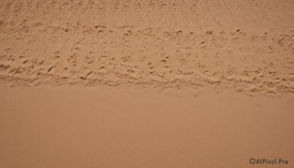 solo,monochrome,outdoors,water,no humans,ocean,traditional media,beach,scenery,sand,sepia,shore,brown theme,comic,from above,orange theme