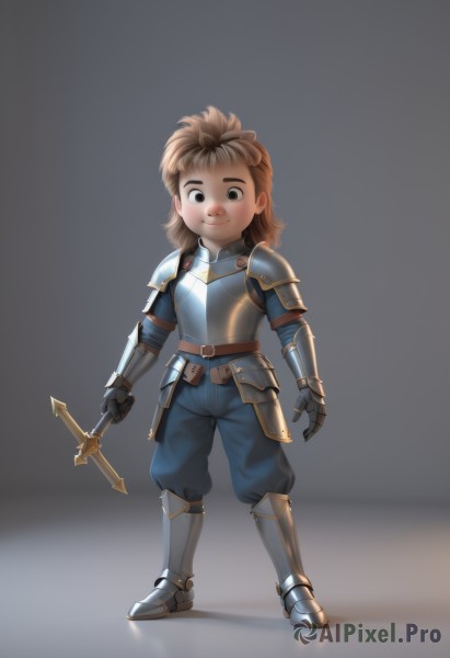 A child portrayed in a refreshing dynamic scene