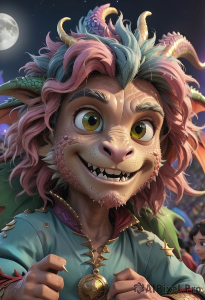 A male portrayed in a vivid outdoors