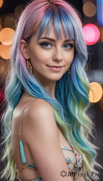 A female showcased in a vivid dynamic scene