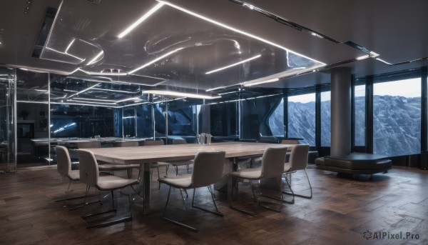 The beauty of a indoors set in a captivating snowy scenery