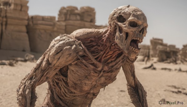 A alien portrayed in a refreshing day