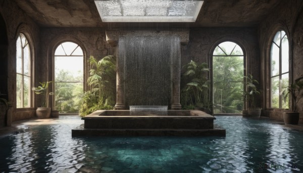 A waterfall captured in a enchanting day