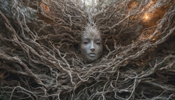 A peaceful image of a male in scenery