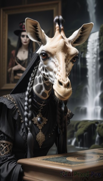 A magnificent female within dynamic scene