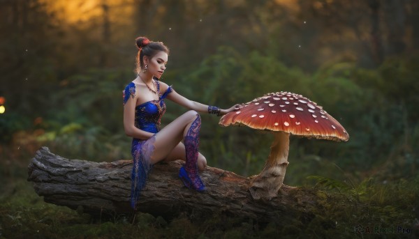 A graceful view of a female in outdoors