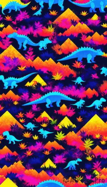 A majestic image of a dragon in autumn