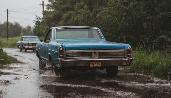 The beauty of a motor vehicle set in a enchanting day