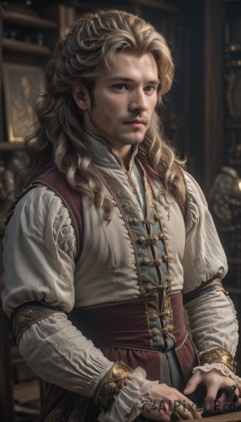 A male showcased in a bold dynamic scene