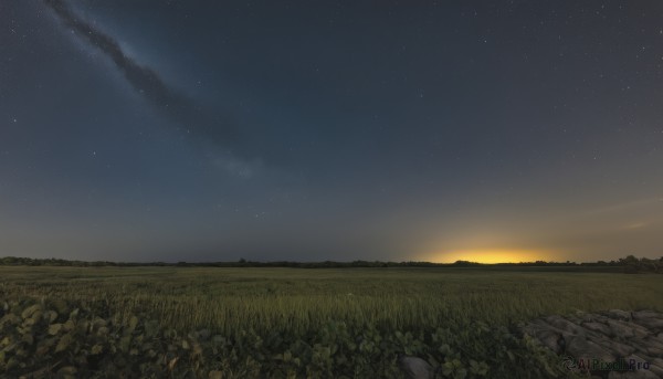 The elegance of a landscape in a ethereal sunset outdoors